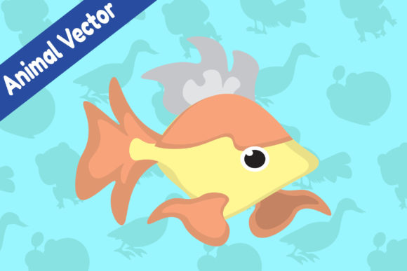 Animal Vector: Decorative Fish for Vibrant Kids' Projects