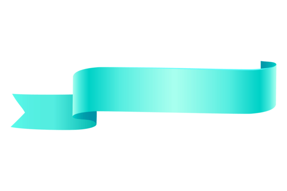 Blue Sale Tag Ribbon: Shiny Decorative L for Bold Designs
