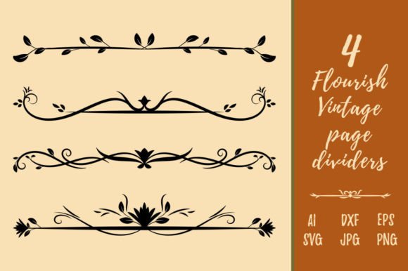 Elegant Vintage Dividers for Creative Projects