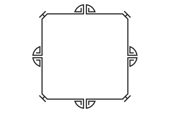 Geometric Line Border. Retro Decorative: Timeless Style for Modern Brands