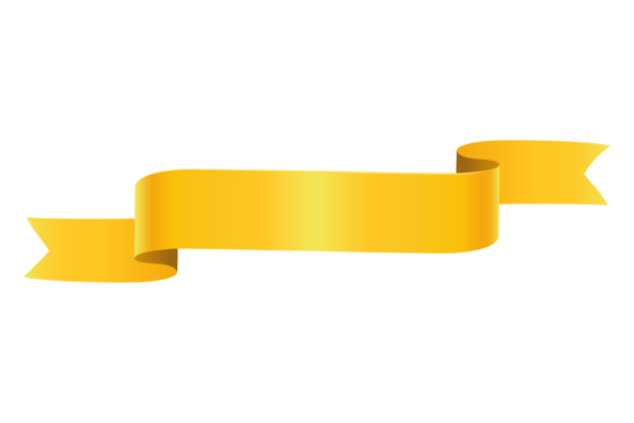 Golden Accents: The Allure of the Yellow Decorative Ribbon Font