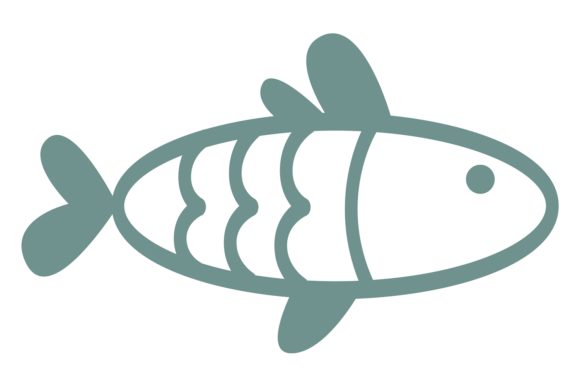 The Allure of the Green Fish in Decorative Drawing Style