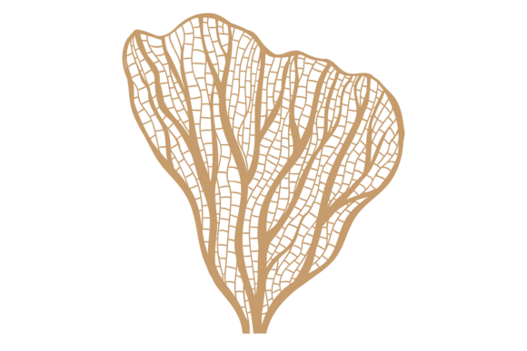 Tropical Coral Icon: A Splash of Aquatic Elegance for Your Brand