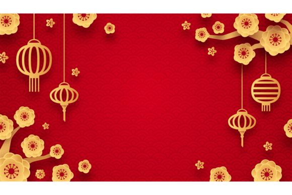 Understanding the Chinese Background with Decorative Golde Style