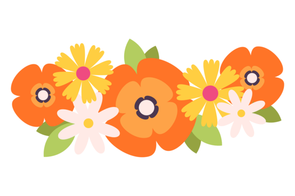 Yellow Flower Divider: A Decorative Element for Fresh Design
